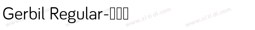 Gerbil Regular字体转换